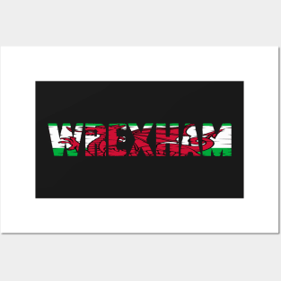 WREXHAM WELSH FLAG Posters and Art